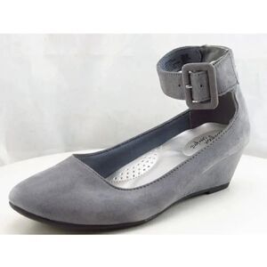 DEXFLEX COMFORT CLASSIC CAUSAL ROUND TOE LOW WEDGE PLATFORM HEEL SHOE